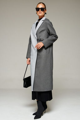 Пальто Beautiful Free 7014 серо-графитовый