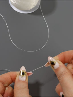 Нить для плетения, эластичная, 1001 м, d=1 мм, прозрачная