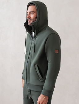 Худи на молнии из премиального футера трехнитки с начесом - Vilatte фото 6