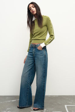 KNIT SWEATER WITH SHOULDER BUTTONS