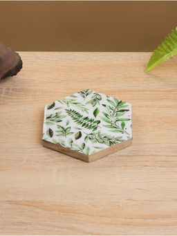 Подставка под горячее «Оливковая ветвь», набор 4 шт., 15×13×5 см, дерево манго