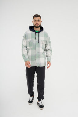 Рубашка утепленная,  толстовка c капюшоном оверсайз - Knitka wear фото 3