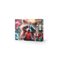 ФРЕЯ Пазл 120 элемент. PZL-120/09 Енотик с любовью