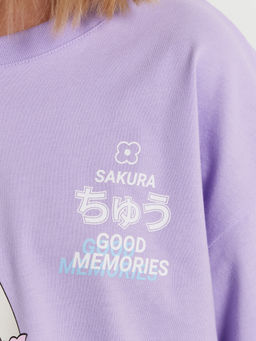 Футболка для девочек фиолетовая с аниме - Mark formelle фото 6