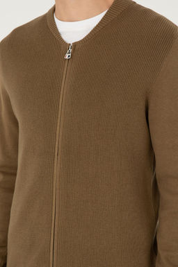 Мужской базовый трикотажный кардиган цвета хаки - U.s. polo assn фото 14