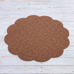 Цена за 3 шт. Салфетка плетеная 38см "Natural", коричневая