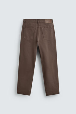 JEANS STRAIGHT FIT LAVADO / Marr?n / Topo - Zara фото 9