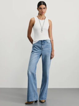 Базовая майка в рубчик / Zarina  фото 2