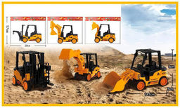 Инерц. "Fenming" 15*8см "Стройтехника" (399-651) погрузчик, экскаватор, бульдозер; с подвижными эл-тами, в пакете