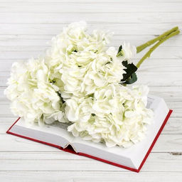 Цветок искусственный Гортензия 52 см / WN-42 /уп 120/600/ - Галеонтрейд фото 4