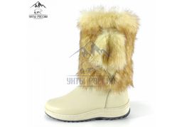 Сапоги Унты натуральная кожа,натуральная овчина, литая подошва