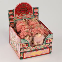 Цена за 9 шт. Ёлочное украшение кукла Фея, в шапке - Milo toys фото 6