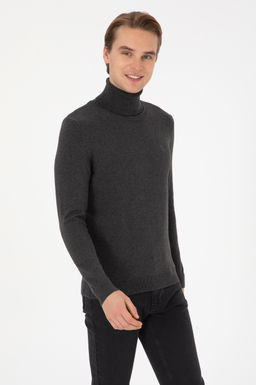 Erkek Antrasit Melanj Basic Kazak - U.s. polo assn фото 3