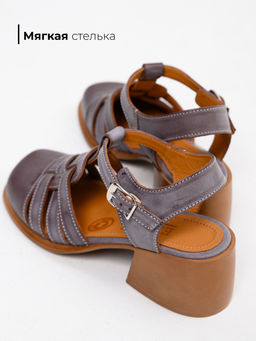 Босоножки 5035.23663bе.Вакса коричневый+коричневый