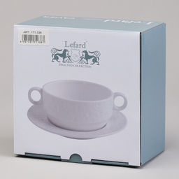 БУЛЬОННИЦА С БЛЮДЦЕМ LEFARD CAVIER 280 МЛ  фото 2