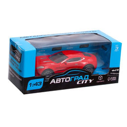 Машина металлическая Гонка, инерция, 1:43, цвет красный - Автоград фото 4