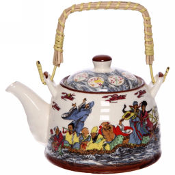 Чайник заварочный керамический 400мл с ситом "Хан"