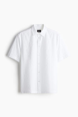 Camisa en tejido texturizado Regular Fit - H&m фото 7