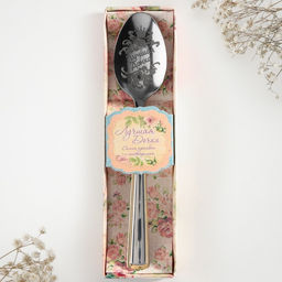 Ложка чайная с гравировкой Лучшая дочка, в подарочной коробке, 3?14 см