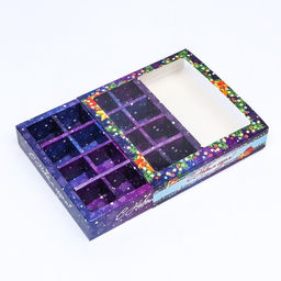 Цена за 5 шт. Упаковка для конфет 16 шт Яркий Новый Год, 17,7 х 17,7 х 3,8 см - Simaland фото 20