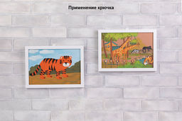 Фурнитура пластик Gamma KRK-12 Крючки настенные 12 х 19 мм 4 шт большие фото 5