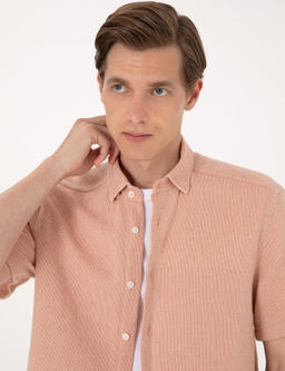 Mercan Comfort Fit K_sa Kollu G_mlek - Pierre cardin фото 2