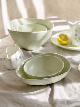 Салатник 1500мл оливковый фарфор - Lucky фото 4