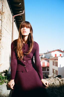 BUTTONED KNIT CARDIGAN