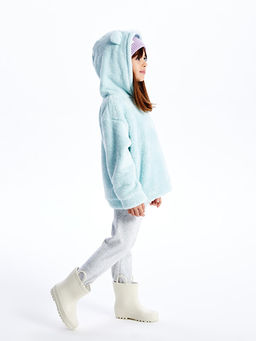 Nak??l? Uzun Kollu Pel?? K?z ?ocuk Hoodie - Waikiki фото 3