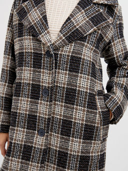 Пальто женское из шерсти в клетку - Glenfield фото 5