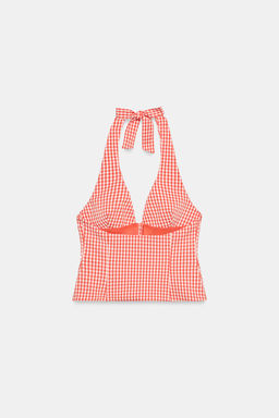 TOP HALTER CORSETERO / Naranja