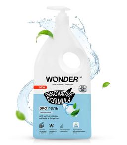 Экогель для мытья посуды, овощей и фруктов (нейтральный) 1 л WONDER LAB/вондер лаб  фото 2