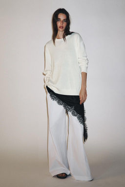 ZW COLLECTION TECHNICAL-EFFECT DARTED TROUSERS - Zara фото 7