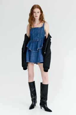 Vestido denim con falda acampanada - H&m фото 2