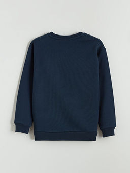 Real Madrid Bask?l? Erkek ?ocuk Kal?n Sweatshirt