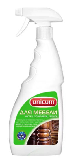 UNICUM ср-во д/полировки мебели 3в1 500мл спрей