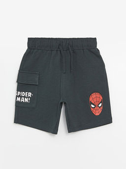 Beli Lastikli Spiderman Bask?l? Erkek Bebek ?ort