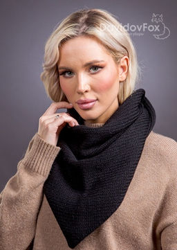 ВИДЕООБЗОР Косынка трикотаж черный