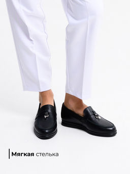 Лоферы EDART 170.2614 bl. Черный фото 6