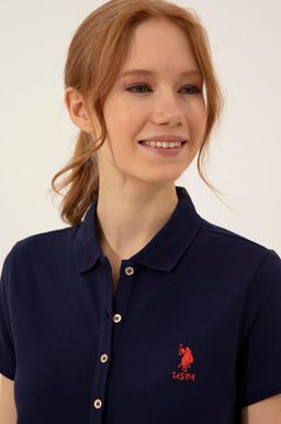 Женское темно-синее вязаное платье - U.s. polo assn фото 2