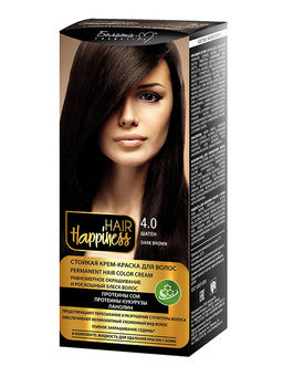 Белита-М Hair Happiness Крем-краска д/волос аммиачная №4.0 шатен