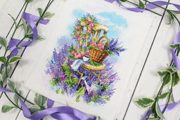 Набор для вышивания М.П.Студия А-061 Лавандовый завтрак 20 х 16 см