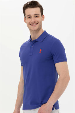 Мужская синяя базовая футболка - U.s. polo assn фото 9