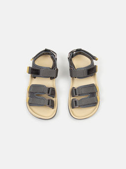 Сандалии Графит на липучке - Bungly фото 3