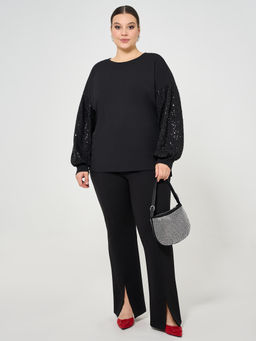 Джемпер 0269-1с черный кристалл