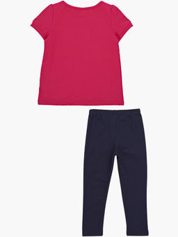 Комплект для девочки с лосинами UD 1728/22-7508 малина - Mini maxi фото 8