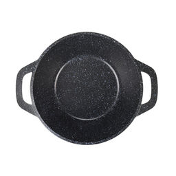 ЛА_АП_GRANIT (black) Кастрюля 3,5л со стекл крышкой, арт. кгч35а