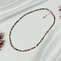 Бусы-чокер из Турмалина микс