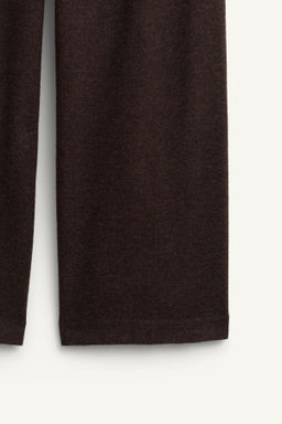 LIMITED EDITION WIDE-LEG WOOL TROUSERS WITH CHAIN - Zara фото 11