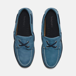 Мужские мокасины Timberland 2 Eye Classic Boat темно-синие  фото 2